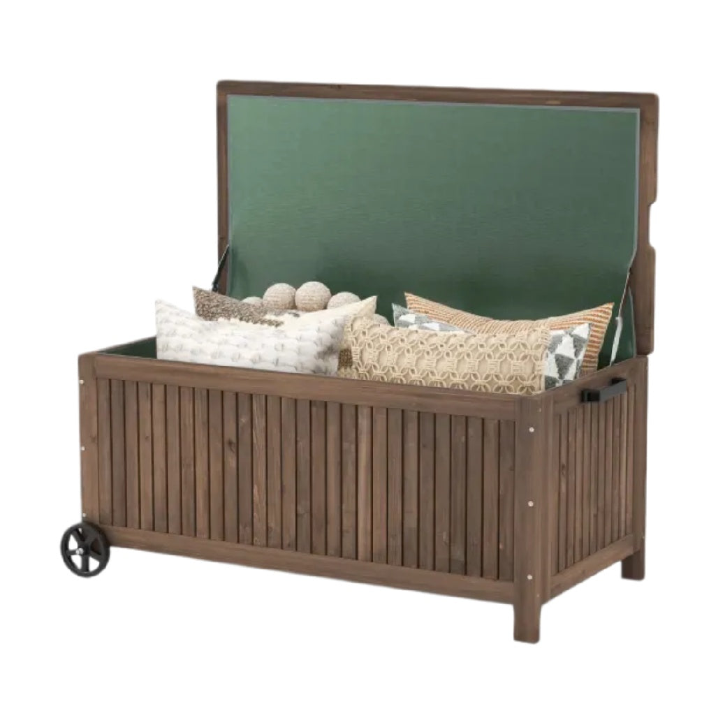 Storage Chest for Indoor or Outdoor Use in Wood - 100 x 50 x 50