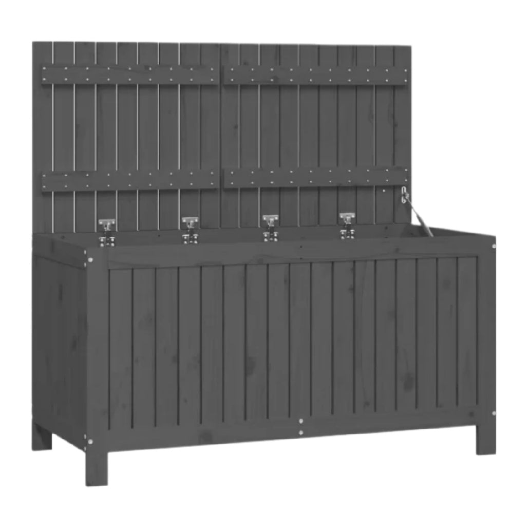 Outdoor Storage Bench in Solid Wood for Garden Use - 120 x 60 x 90