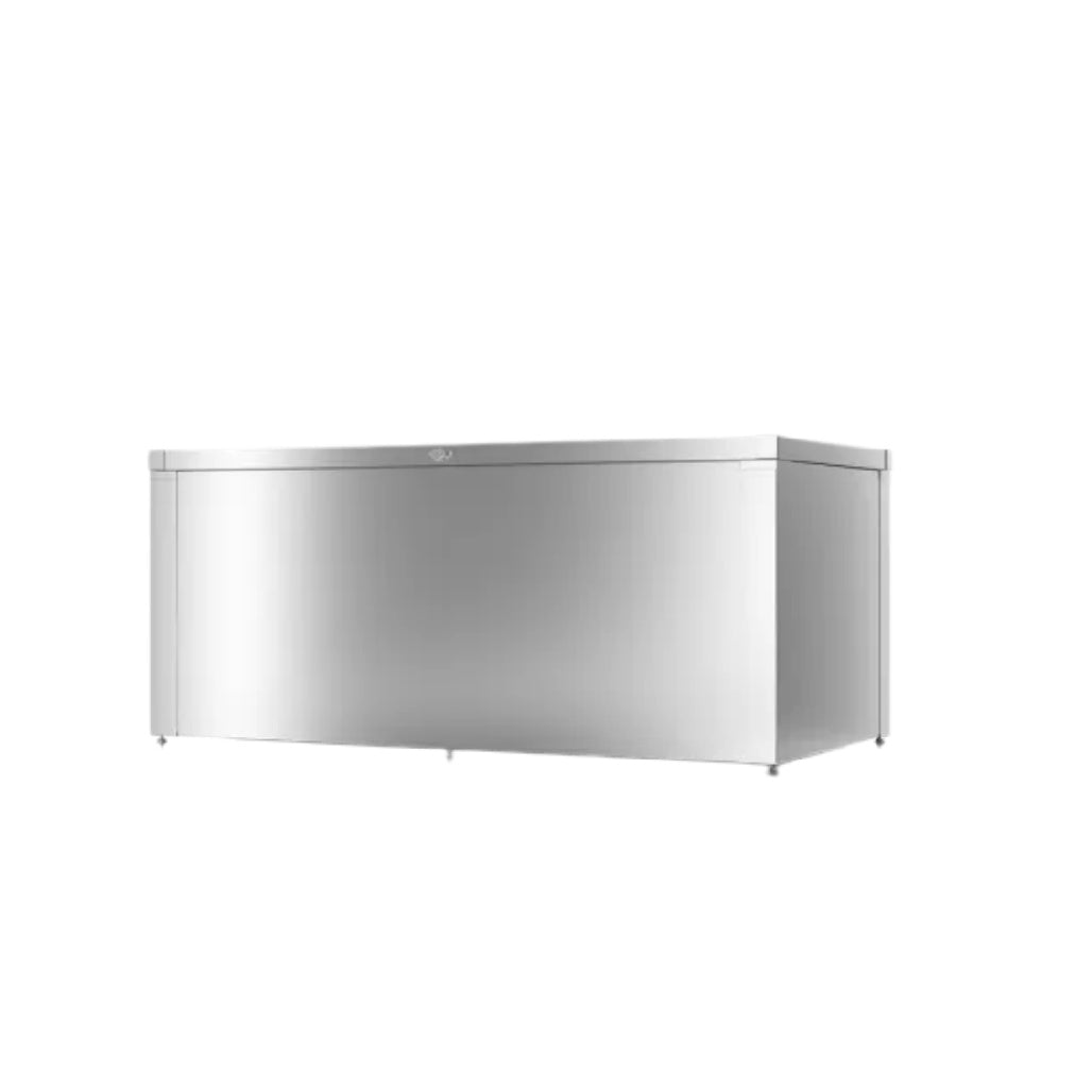 Chest Freezer for Food Storage in Stainless Steel - 180 x 70 x 80