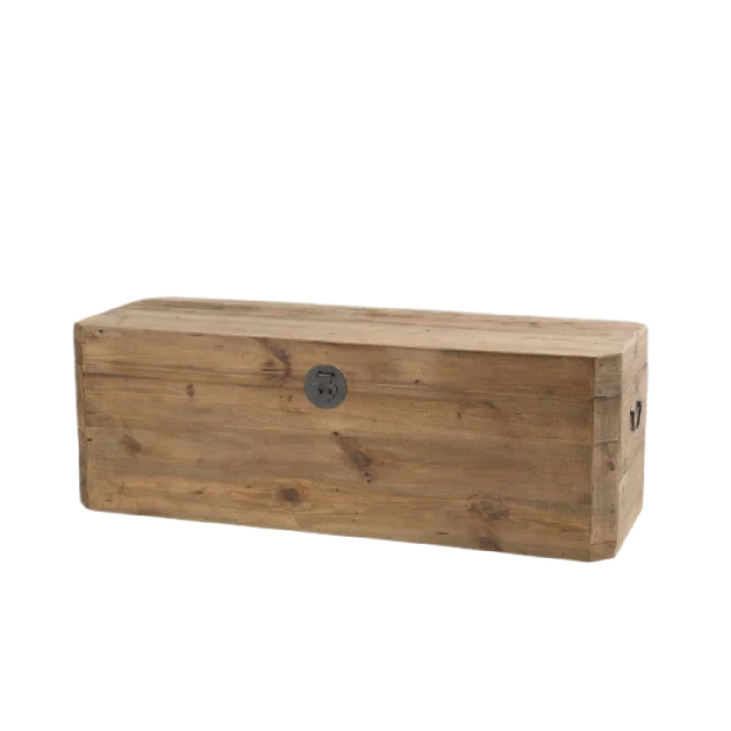 Wooden Storage Chest for Living Room Use - 90 x 40 x 30
